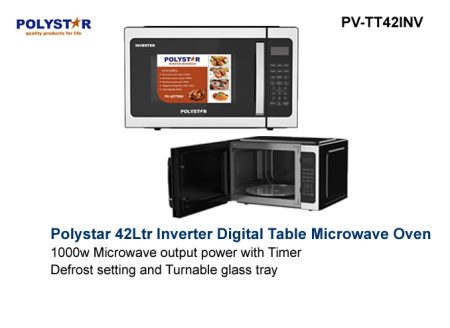 POLYSTAR 42LTR INVERTER TABLE MICROWAVE