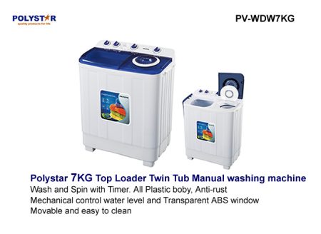 POLYSTAR 7KG TOP LOADER WASHING MACHINE
