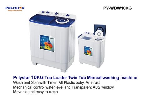 POLYSTAR 10KG TOP LOADER WASHING MACHINE
