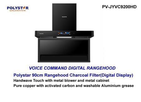 POLYSTAR 90CM RANGE HOOD WITH VOICE CONTROL - PV-JYVC9200HD